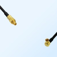 MMCX/Male - RP MCX/Female Right Angle Coaxial Jumper Cable