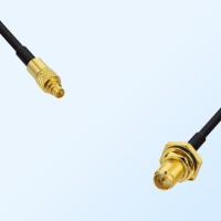 RP SMA Bulkhead Female with O-Ring - MMCX Male Cable Assemblies