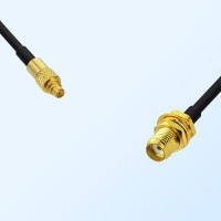 MMCX/Male - SMA/Bulkhead Female Coaxial Jumper Cable