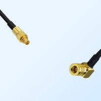 MMCX/Male - SMB/Female Right Angle Coaxial Jumper Cable