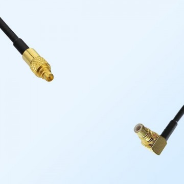 MMCX/Male - SMC/Male Right Angle Coaxial Jumper Cable