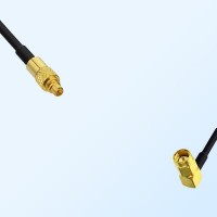 MMCX/Male - SSMA/Male Right Angle Coaxial Jumper Cable