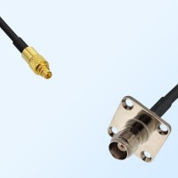TNC Female 4 Hole Panel Mount - MMCX Male Coaxial Cable Assemblies