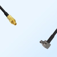 MMCX/Male - TS9/Male Right Angle Coaxial Jumper Cable