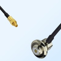 MMCX/Male - UHF/Bulkhead Female Right Angle Coaxial Jumper Cable