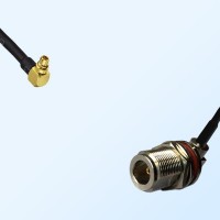 N Bulkhead Female R/A with O-Ring - MMCX Male R/A Cable Assemblies