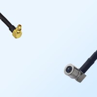 MMCX/Male Right Angle - QMA/Male Right Angle Coaxial Jumper Cable