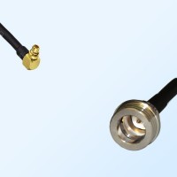 MMCX/Male Right Angle - QN/Male Coaxial Jumper Cable