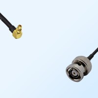 MMCX/Male Right Angle - RP BNC/Male Coaxial Jumper Cable