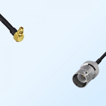 MMCX/Male Right Angle - RP BNC/Female Coaxial Jumper Cable