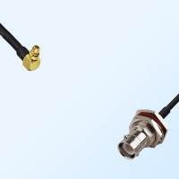 MMCX/Male R/A - RP BNC/Bulkhead Female with O-Ring Coaxial Cable
