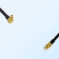 MMCX/Male Right Angle - RP MCX/Male Coaxial Jumper Cable