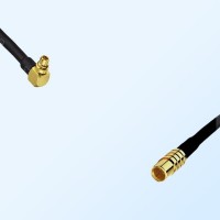 MMCX/Male Right Angle - RP MCX/Female Coaxial Jumper Cable