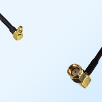 MMCX/Male Right Angle - RP SMA/Male Right Angle Coaxial Jumper Cable