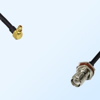 MMCX/Male R/A - RP TNC/Bulkhead Female with O-Ring Coaxial Cable