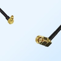 MMCX/Male Right Angle - SMA/Male Right Angle Coaxial Jumper Cable