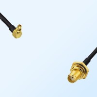 SMA Bulkhead Female with O-Ring - MMCX Male R/A Cable Assemblies