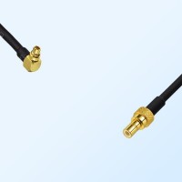 MMCX/Male Right Angle - SMB/Male Coaxial Jumper Cable