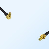 MMCX/Male Right Angle - SMB/Bulkhead Male Coaxial Jumper Cable