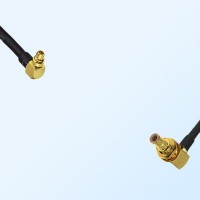 MMCX/Male R/A - SMB/Bulkhead Male R/A Coaxial Jumper Cable