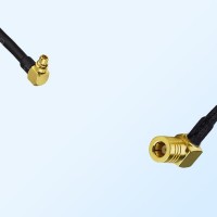 MMCX/Male Right Angle - SMB/Female Right Angle Coaxial Jumper Cable
