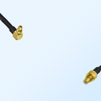 MMCX/Male Right Angle - SMC/Male Coaxial Jumper Cable