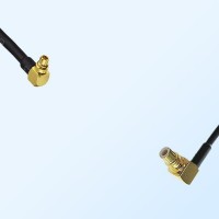 MMCX/Male Right Angle - SMC/Male Right Angle Coaxial Jumper Cable