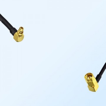 MMCX/Male Right Angle - SSMA/Male Right Angle Coaxial Jumper Cable