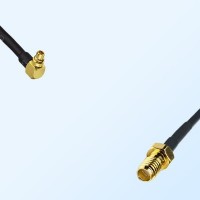 SSMA Female - MMCX Male Right Angle Coaxial Cable Assemblies
