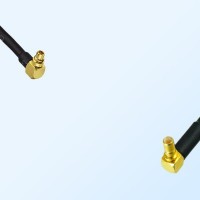 MMCX/Male Right Angle - SSMB/Male Right Angle Coaxial Jumper Cable