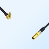 MMCX/Male Right Angle - SSMB/Female Coaxial Jumper Cable