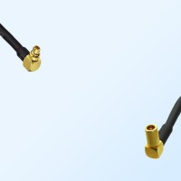 MMCX/Male Right Angle - SSMB/Female Right Angle Coaxial Jumper Cable