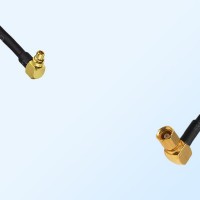 MMCX/Male Right Angle - SSMC/Female Right Angle Coaxial Jumper Cable