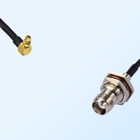 MMCX/Male R/A - TNC/Bulkhead Female with O-Ring Coaxial Jumper Cable