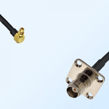 TNC Female 4 Hole - MMCX Male Right Angle Coaxial Cable Assemblies