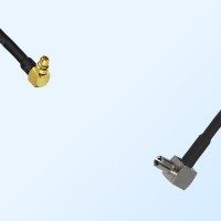 MMCX/Male Right Angle - TS9/Male Right Angle Coaxial Jumper Cable