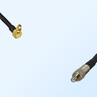 MMCX/Male Right Angle - TS9/Female Coaxial Jumper Cable