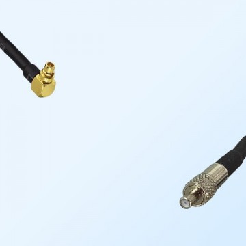 MMCX/Male Right Angle - TS9/Female Coaxial Jumper Cable