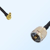 UHF Male - MMCX Male Right Angle Coaxial Cable Assemblies
