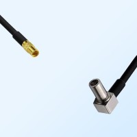 MMCX/Female - MS147/Male Right Angle Coaxial Jumper Cable