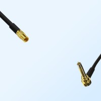 MMCX/Female - MS156/Male Right Angle Coaxial Jumper Cable