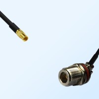 N Bulkhead Female R/A with O-Ring - MMCX Female Cable Assemblies