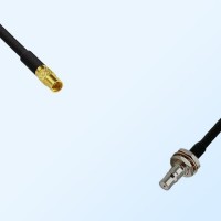 MMCX/Female - QMA/Bulkhead Female with O-Ring Coaxial Jumper Cable