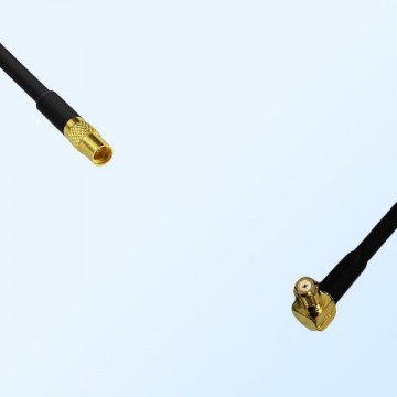 MMCX/Female - RP MCX/Male Right Angle Coaxial Jumper Cable