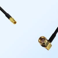 MMCX/Female - RP SMA/Male Right Angle Coaxial Jumper Cable