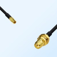 MMCX/Female - RP SMA/Bulkhead Female Coaxial Jumper Cable