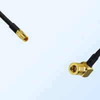 MMCX/Female - SMB/Female Right Angle Coaxial Jumper Cable