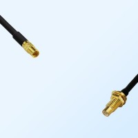 MMCX/Female - SMC/Bulkhead Male Coaxial Jumper Cable
