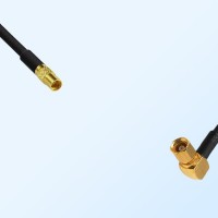 MMCX/Female - SSMC/Female Right Angle Coaxial Jumper Cable