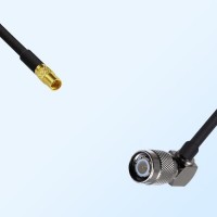 MMCX/Female - TNC/Male Right Angle Coaxial Jumper Cable